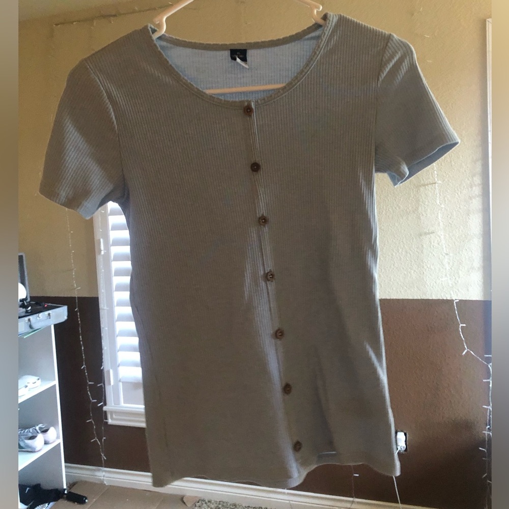 button up t shirt, worn once
